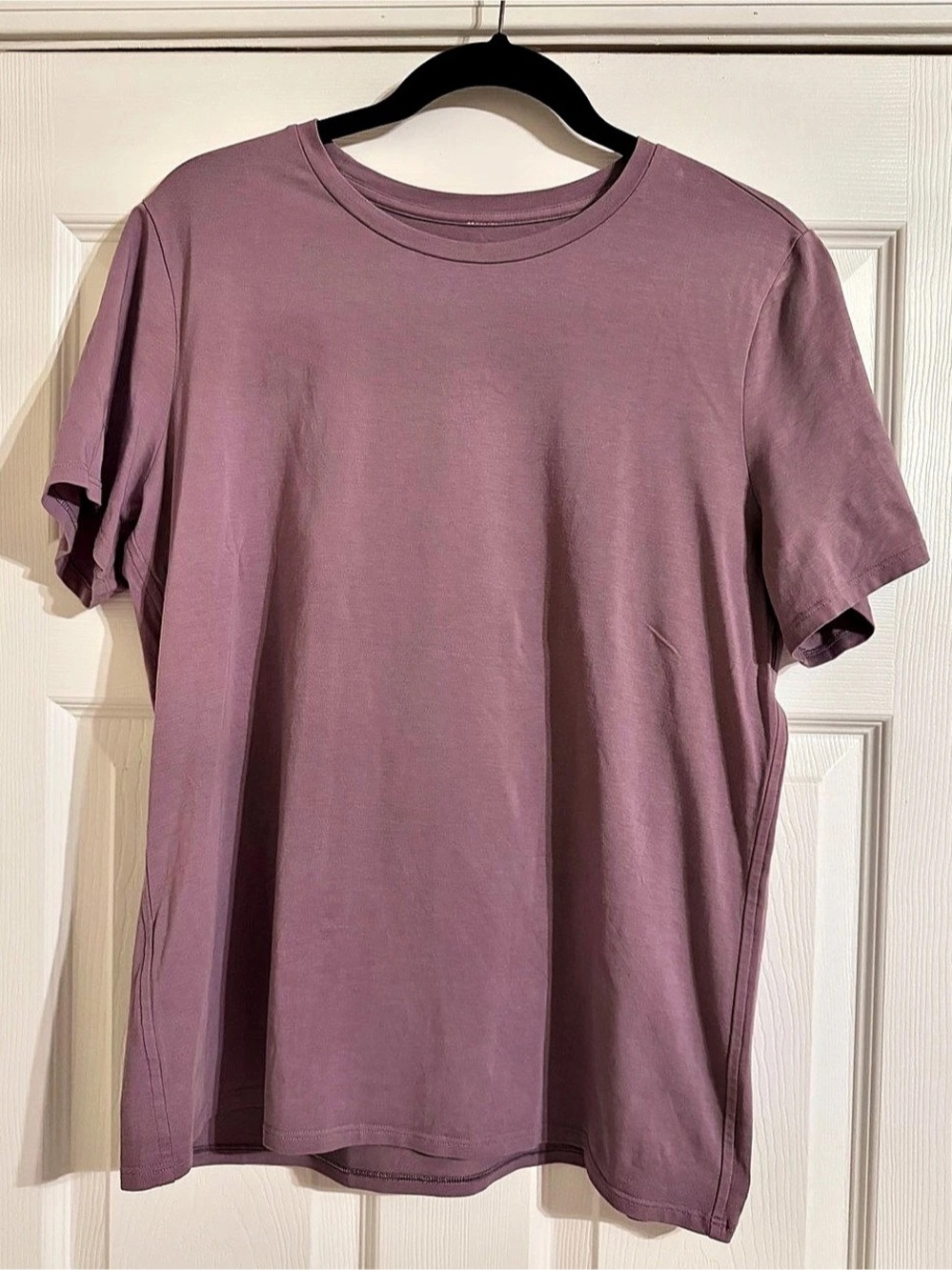 Lululemon Organic Cotton Straight-Hem Crewneck T-Shirt – Lavender Lux – Size L